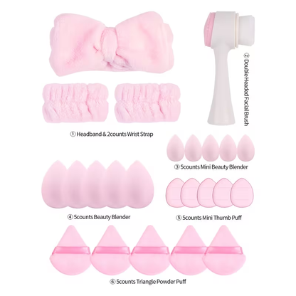 Aura Glow Makeup Essentials Kit – 24 Pieces