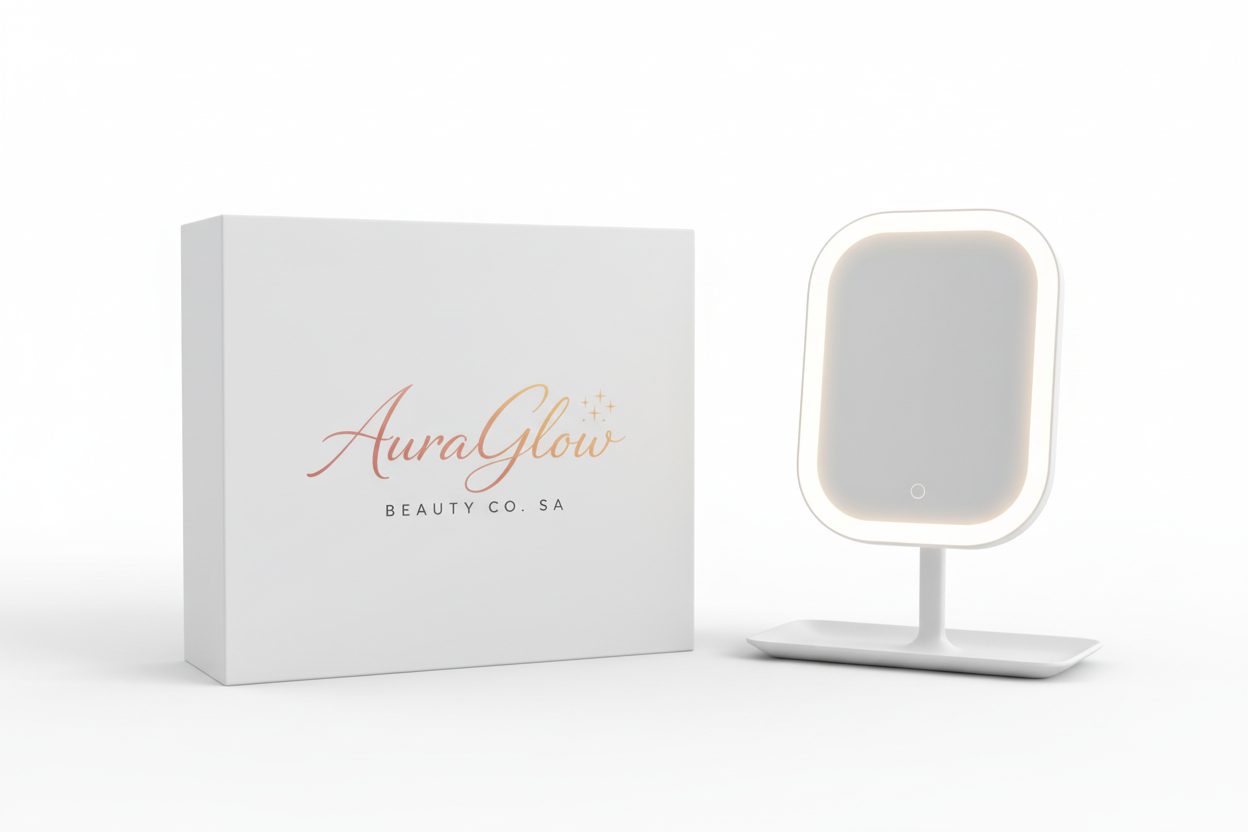 AuraGlow White Box with Mirror