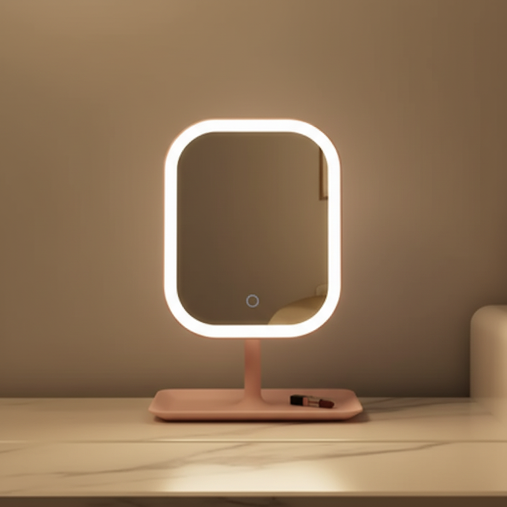 AuraGlow Beauty Co. | Touch & Glow Mirror