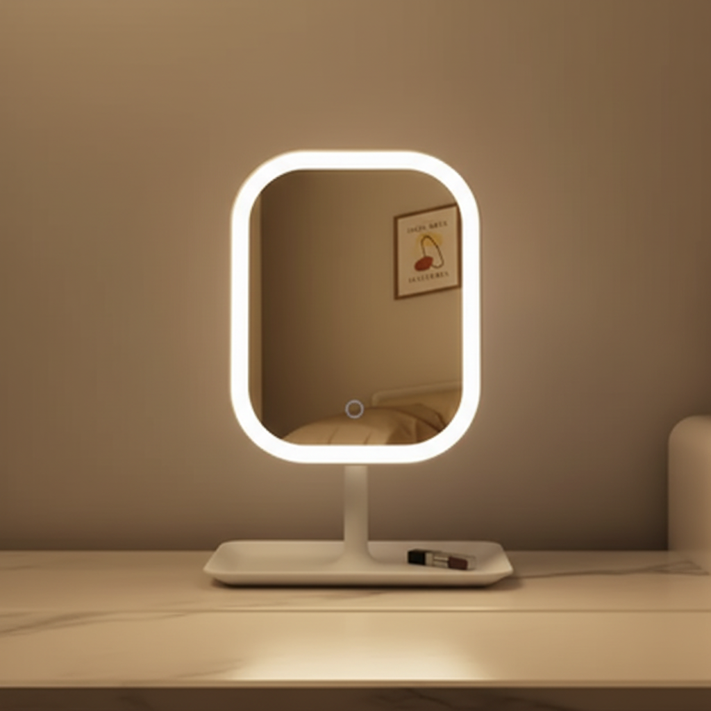 AuraGlow Beauty Co. | Touch & Glow Mirror